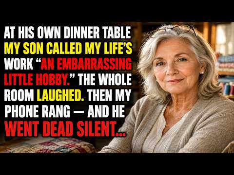 My Son Mocked My Craft Business At Dinner — He Went Quiet When The Store Owner Called