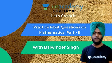 Practice Most Questions on Mathematics for CDS/AFCAT/CAPF Part - II by Balwinder Singh