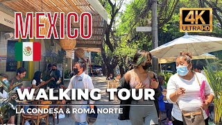 Mexico City Walking Tour | La Condesa, Roma Norte, & Hipódromo [4K HDR / 60fps]