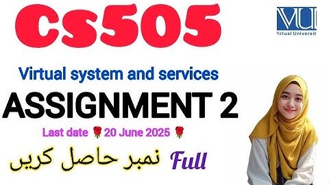CS505 ASSIGNMENT 2 SOLUTION 2025 ||CS505 ASSIGNMENT 2 2025 ||#cs505 #assignment  #2025