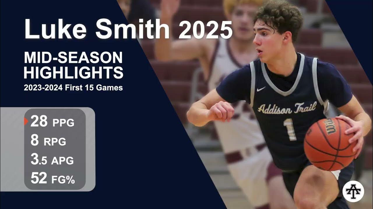 Luke Smith 2025 MidSeason Junior Year (15 Games 23/24 Season) Stats
