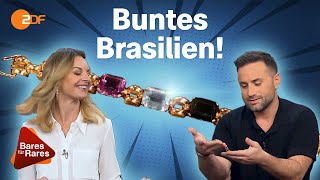 Fröhliches Farbspiel: Harlekin-Armband aus Sao Paulo fasziniert mit sechs Quarzen | Bares für Rares