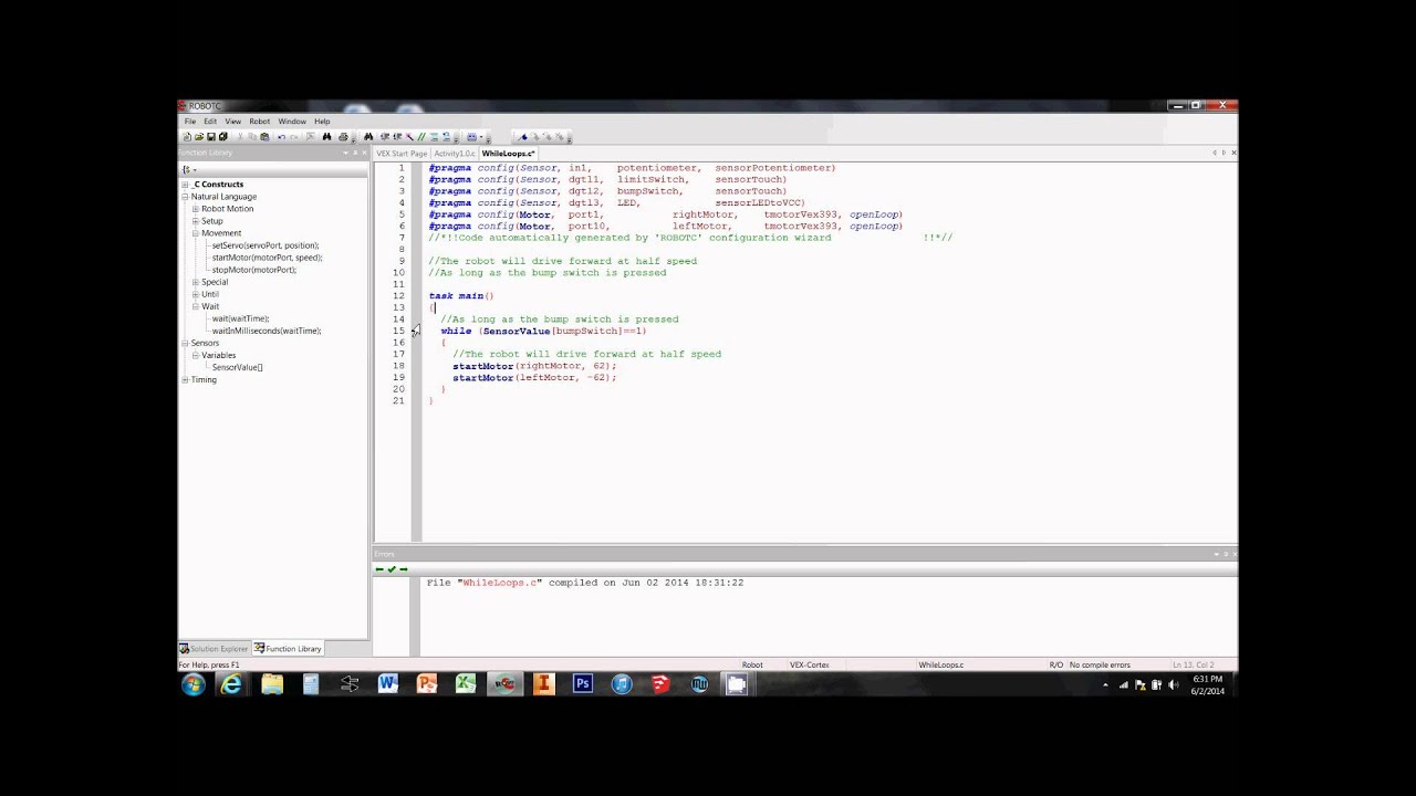 robotc natural language pltw