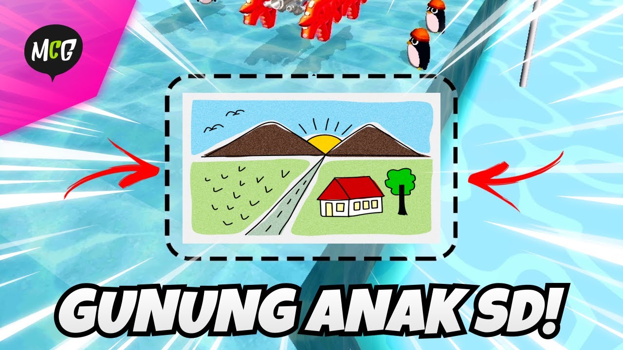 Gambar Gunung Anak SD! - Scribble Rider Indonesia - Part 6