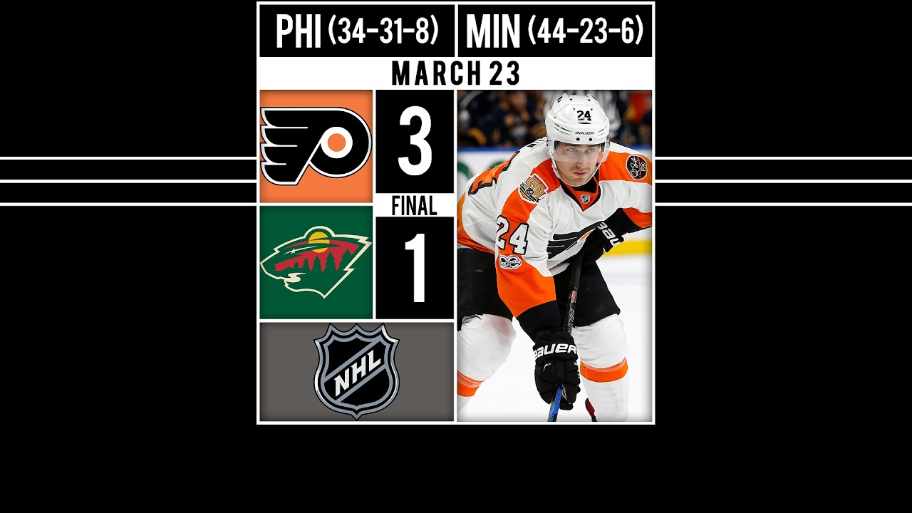Read, Flyers Topple the Wild - HIGHLIGHTS: Matt Read finds the back of the net in t
