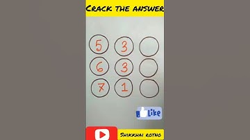 Finding the missing number || Reasoning math solve || #math #shorts #mathpuzzle #maths #mathmetics