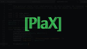 PLAX -  Leitura de Entrada do Console + Concatenação de Strings + Highlight