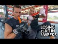 HOW TO LOSE 15KG IN 3 WEEKS | MUAY THAI TRAINING DIET AND PROGRESS