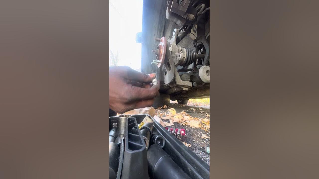 Wheel stud and lug replacement on most vehicles - YouTube