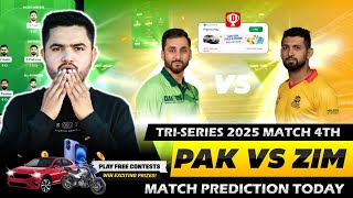 Pak Vs Zim Dream11, Pak Vs Zim Dream11 Prediction, Stan Vs Zimbabwe 4Th T20I Match