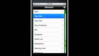 iPhone App Natural Home Remedies screenshot 1