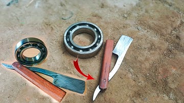 Turning Rusted BEARING into a Sharp STRAIGHT RAZOR & Talented Blacksmith