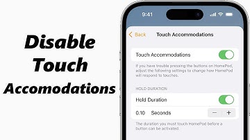 How To Turn Off (Disable) Touch Accommodations On iPhone