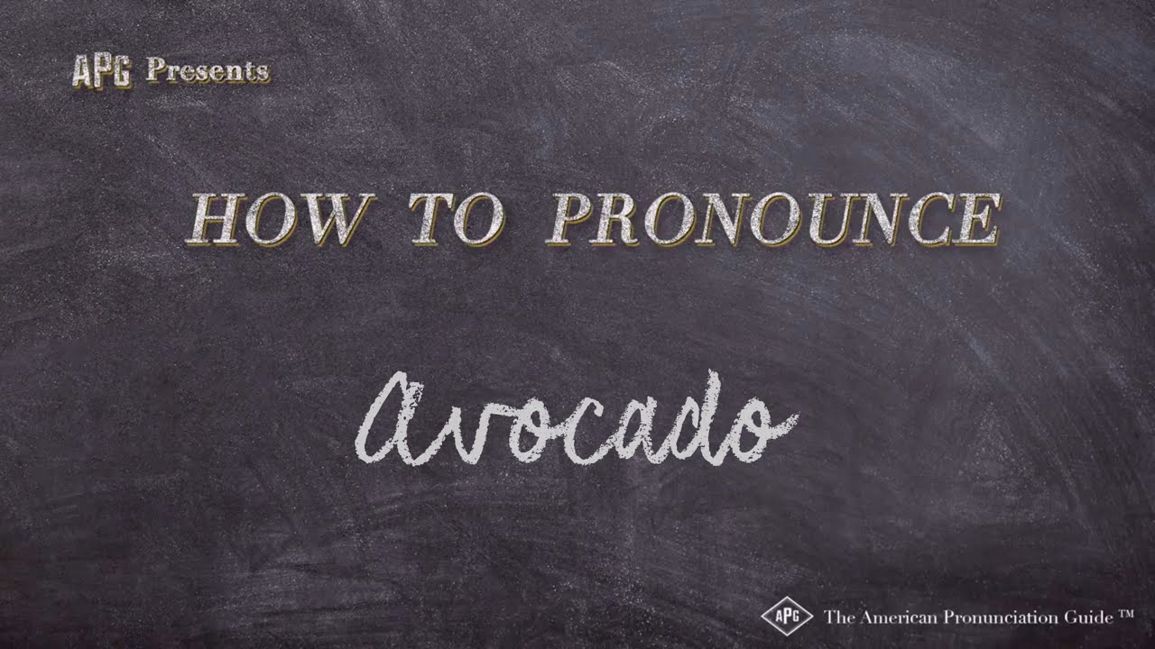 How To Pronounce Avocado (Real Life Examples!)