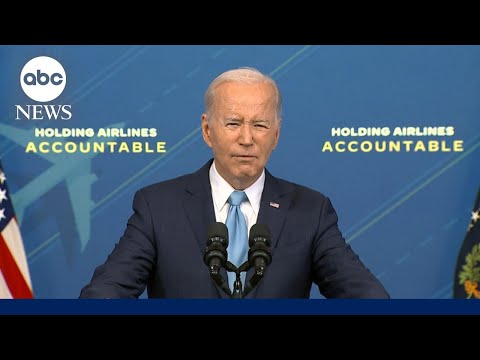 Biden delivers remarks on consumer protection from flight cancellations, delays