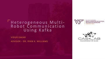 Heterogeneous Multi-Robot Communication Using Kafka