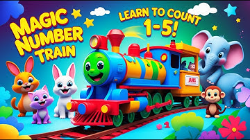 🚂 Magic Number Train | Learn to Count & Add 1-5 | Fun Math Song for Kids & Toddlers 🎵