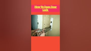 How to open door lock without key #shorts #ytshorts #lock