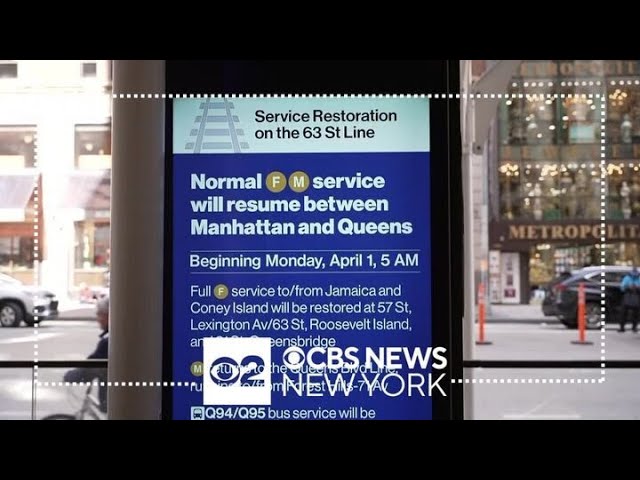 F And M Subway Service Between Manhattan And Queens To Resume On Monday