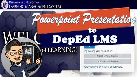 Embed/Upload PowerPoint presentation to DepEd LMS