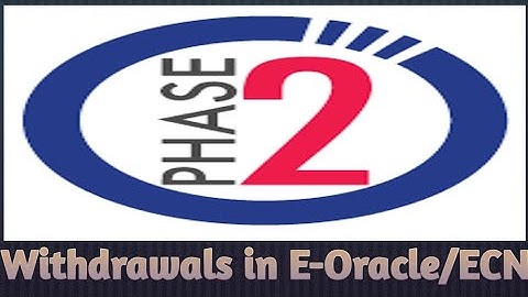 Phase-II Starts (E-Oracle/ECN)