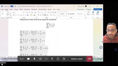 Tarea 1 - Ejercicio 4 Sumatoria / Álgebra