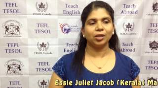 Teacher Training Course TEFL at Asian College Of Teachers – Essie Juliet