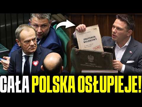 TUSK AŻ ZERWAŁ SIĘ Z MIEJSCA! MENTZEN WYCIĄGNĄŁ WOJSKOWĄ TECZKĘ!