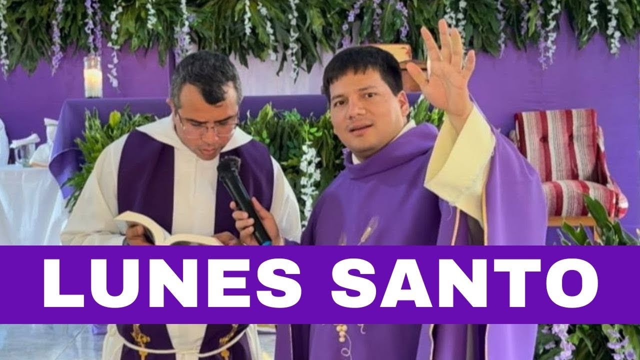 MISA DE HOY Lunes Santo 14 Abril 2025 con el PADRE MARCOS GALVIS - YouTube