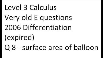 L3 Calculus - Very old E questions-2007 Diff WATCH THIS ONE