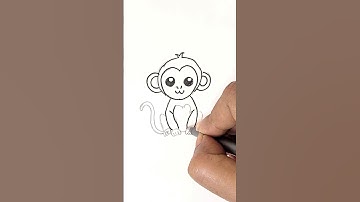 How to Draw a Cute Monkey 🐒