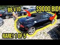 I found the Cheapest Audi R8 for sale at the Salvage Auction *Copart Walk Around*