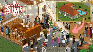 Throwing an epic NYE party in the Sims 1 Original Mansion