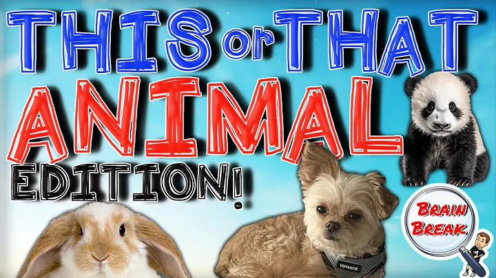 This or That? Animal Edition! | Brain Break | Would You Rather? | Fun Fitness for Kids | GoNoodle