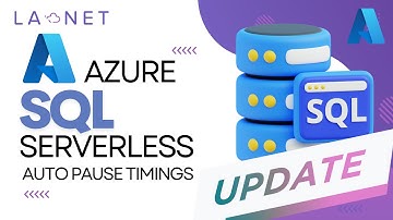 Save costs on Azure Serverless SQL - New Auto Pause Timing Features