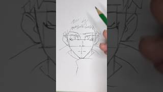 How to draw Itadori yuji (jujustu kaisen) #itadoriyuuji #drawing #anime #youtubeshorts