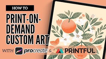 How to Print on Demand Custom Artwork | Using Procreate and Printful