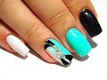 Turquoise gradient New Nail Art 2017  The Best Nail Art Designs Compilation June 2017