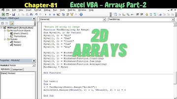 Excel VBA Arrays - Master arrays in VBA | Use arrays instead of ranges in Excel VBA