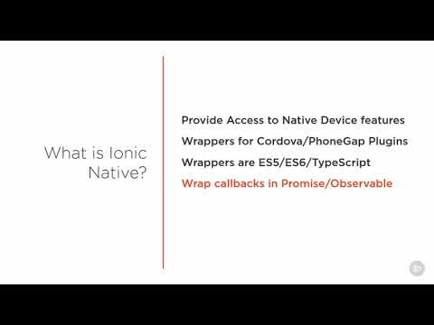 Ionic tutorials 2   35 What Is Ionic Native