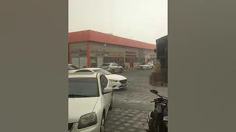 Heavy Sand storm in khalifa city A Abudhabi