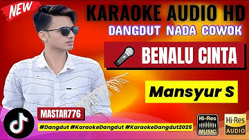 🎤 BENALU CINTA - Mansyur S | KARAOKE DANGDUT TERBARU 2025 | NADA COWOK FULL LIRIK & HQ AUDIO!
