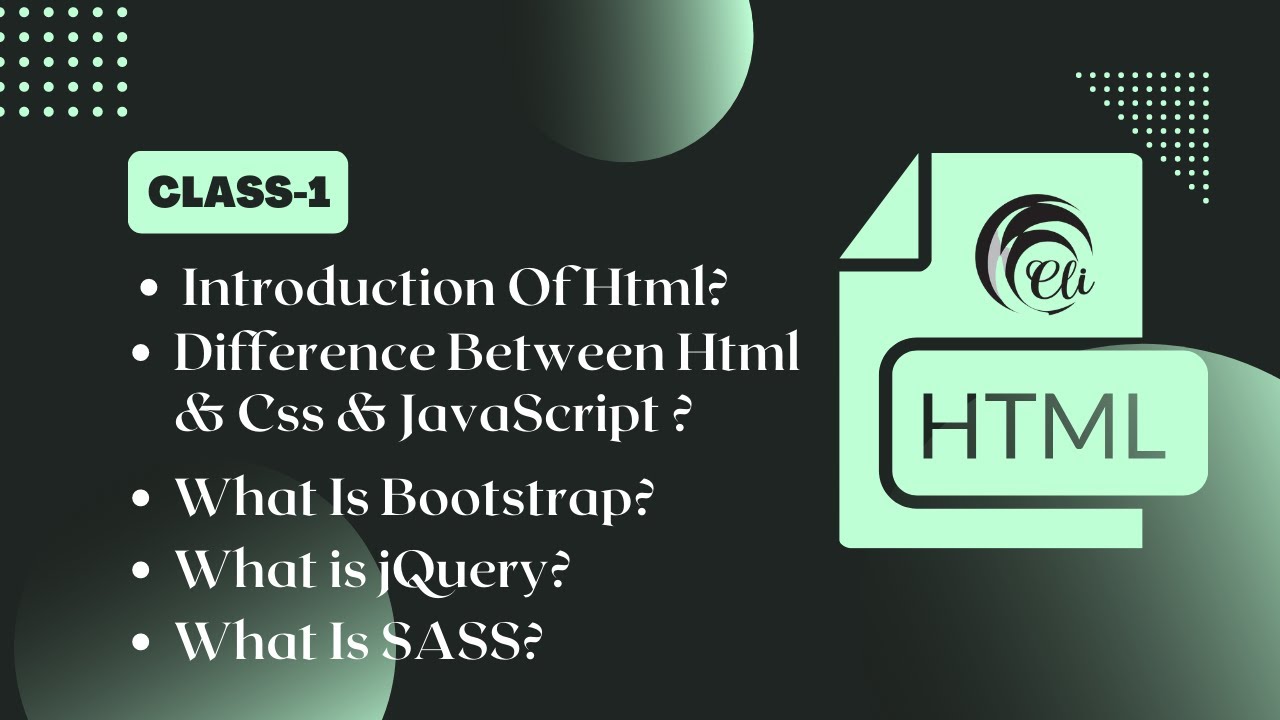 Class:01 Introduction Of Web Development? - YouTube