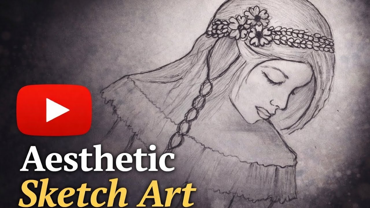 Cute pretty girl sketch 💗 💖 