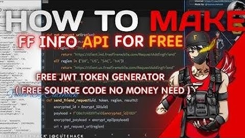 How To Make Free Fire Info Bot In Telegram | Full Source Code | Python Exist |