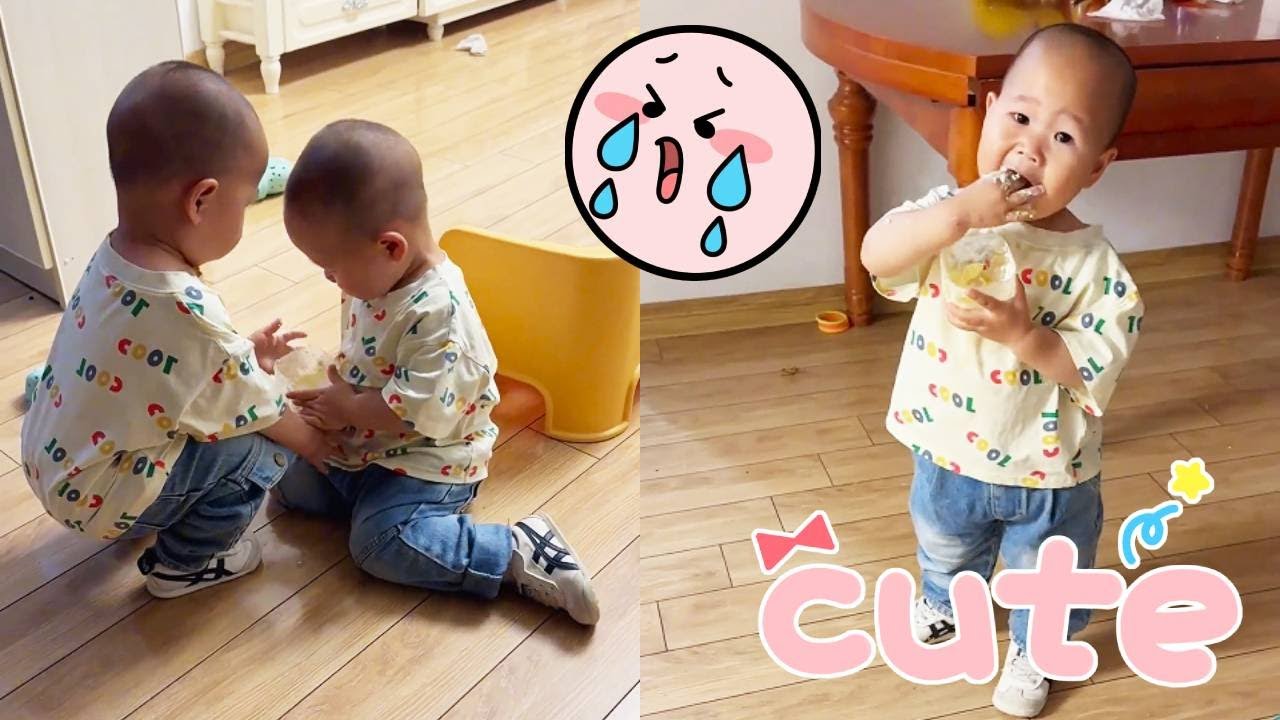 The two brothers started arguing over a piece of cake, and I knew they could resolve it themselves!