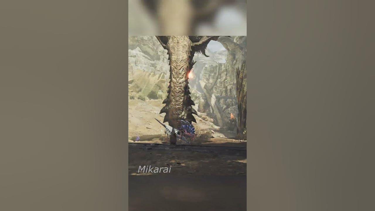 If you hit me with that tail one more time, you're going to lose it #mhwilds #rathian #lance #shorts