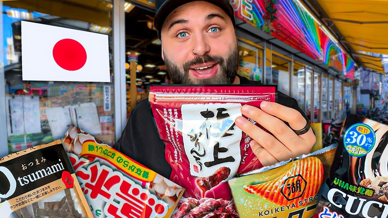 PROVANDO COMIDAS ESTRANHAS DO SUPERMERCADO DO JAPÃO