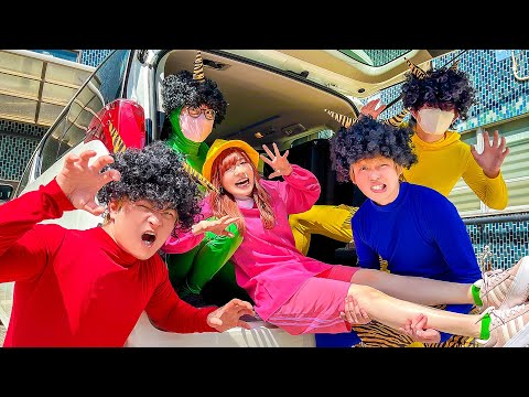 【寸劇】オニこわいよ～＞＜ 大量の鬼に幼稚園児が連れ去られた…!! 小学生とパパはカラフルな鬼から妹を取り返せる!?【対決】