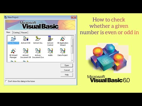 How to check whether a given number is even or odd in visual basic 6.0
